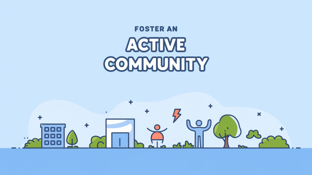 Foster an active community