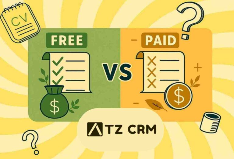 free vs paid image with a distinction box to distinct between free and paid prospects of job posting